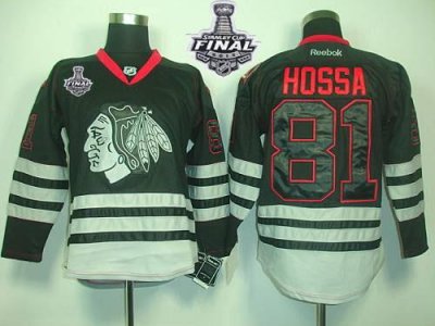 Jerseys Factory Cheap Blackhawks #81 Marian Hossa Black Ice With
