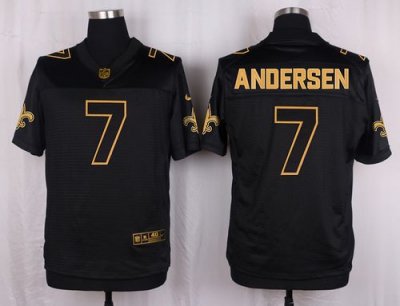 Jerseys Factory Cheap Nike Saints #7 Morten Andersen Black Men's