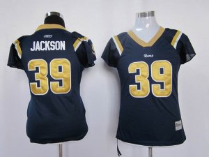 Jerseys Factory Cheap Rams #39 Steven Jackson Blue Women's Field