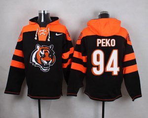 Jerseys Factory Cheap Nike Bengals #94 Domata Peko Black Player
