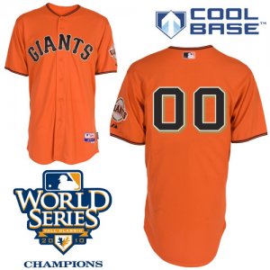 Jerseys Factory Cheap Giants Customized Authentic Orange Cool Ba