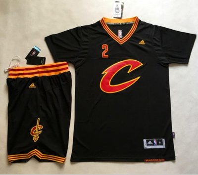 Jerseys Factory Cheap Cavaliers #2 Kyrie Irving Black Short Slee