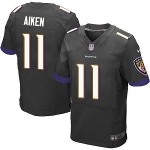 Jerseys Factory Cheap Nike Ravens #11 Kamar Aiken Black Alternat