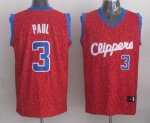 Jerseys Factory Cheap Clippers #3 Chris Paul Red Crazy Light Sti