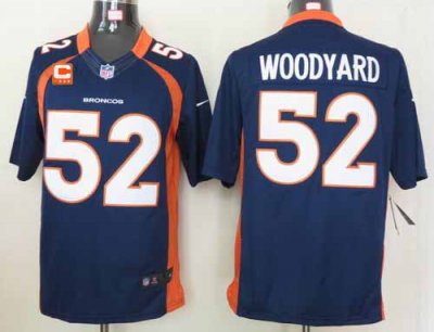 Jerseys Factory Cheap Nike Broncos #52 Wesley Woodyard Navy Blue