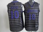 Jerseys Factory Cheap Lakers #10 Steve Nash Black/Grey Groove Em