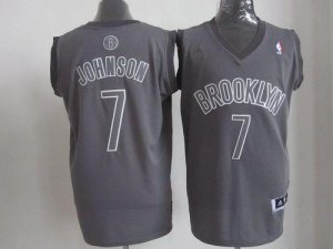 Jerseys Factory Cheap Nets #7 Joe Johnson Grey Big Color Fashion