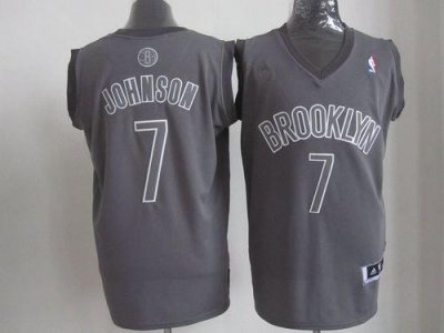 Jerseys Factory Cheap Nets #7 Joe Johnson Grey Big Color Fashion