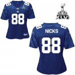 Jerseys Factory Cheap Giants #88 Hakeem Nicks Blue Women's Team