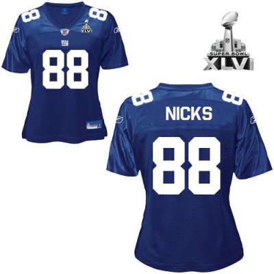 Jerseys Factory Cheap Giants #88 Hakeem Nicks Blue Women's Team