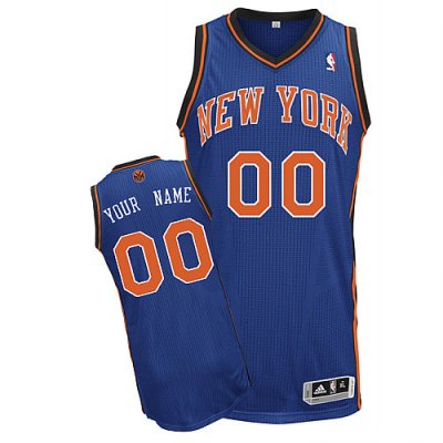 Jerseys Factory Cheap Knicks Personalized Authentic Blue NBA Jer