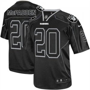 Jerseys Factory Cheap Nike Raiders #20 Darren McFadden Lights Ou