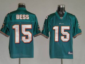 Jerseys Factory Cheap Dolphins Davone Bess #15 Green Stitched NF