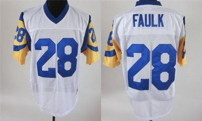 Jerseys Factory Cheap Mitchell and Ness Rams #28 Marshall Faulk
