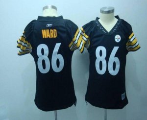 Jerseys Factory Cheap Steelers #86 Hines Ward Black Women's Fiel