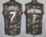 Jerseys Factory Cheap Knicks #7 Carmelo Anthony Camo Stealth Col