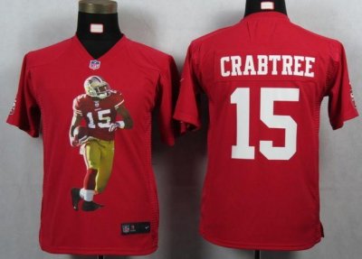 Jerseys Factory Cheap Nike 49ers #15 Michael Crabtree Red Team C