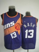 Jerseys Factory Cheap Suns #13 Steve Nash Purple Throwback Stitc