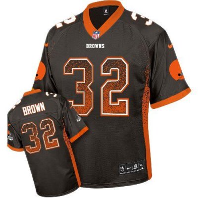 Jerseys Factory Cheap Nike Browns #32 Jim Brown Brown Team Color
