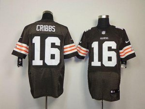 Jerseys Factory Cheap Nike Browns #16 Josh Cribbs Brown Team Col