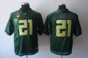 Jerseys Factory Cheap Ducks #21 LaMichael James Green Embroidere