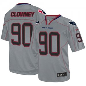 Jerseys Factory Cheap Nike Texans #90 Jadeveon Clowney Lights Ou