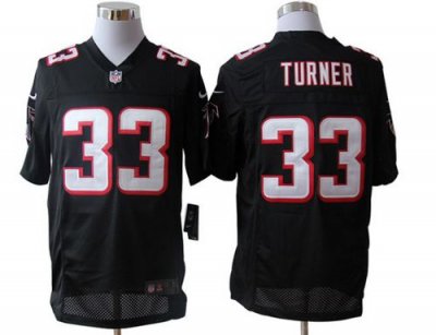 Jerseys Factory Cheap Nike Falcons #33 Michael Turner Black Alte