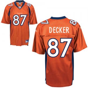 Jerseys Factory Cheap Broncos #87 Eric Decker Orange Stitched NF