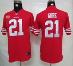 Jerseys Factory Cheap Nike 49ers #21 Frank Gore Red Team Color W