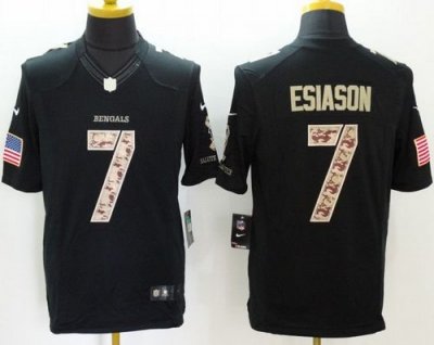 Jerseys Factory Cheap Nike Bengals #7 Boomer Esiason Black Men's