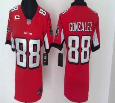 Jerseys Factory Cheap Nike Falcons #88 Tony Gonzalez Red Team Co