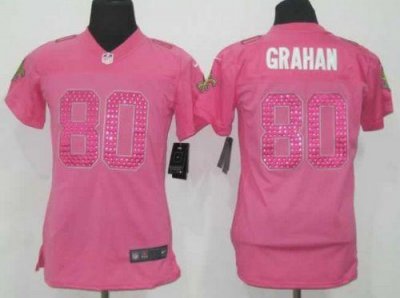 Jerseys Factory Cheap Nike Saints #80 Jimmy Graham Pink Sweethea