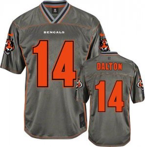 Jerseys Factory Cheap Nike Bengals #14 Andy Dalton Grey Men's St