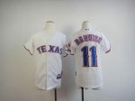 Jerseys Factory Cheap Rangers #11 Yu Darvish White Cool Base Emb
