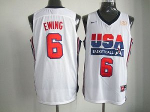 Jerseys Factory Cheap Nike Team USA #6 Patrick Ewing White 2012