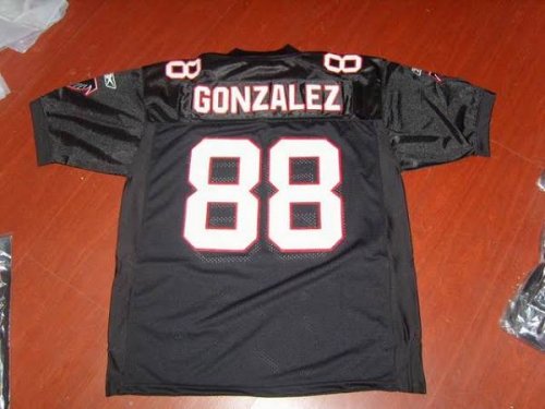 Jerseys Factory Cheap Falcons #88 Tony Gonzalez Black Stitched N