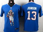 Jerseys Factory Cheap Nike Bills #13 Steve Johnson Royal Blue Te