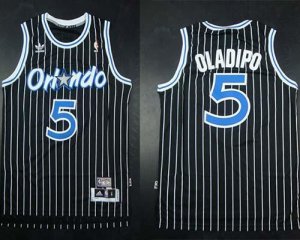Jerseys Factory Cheap Magic #5 Victor Oladipo Black Throwback St