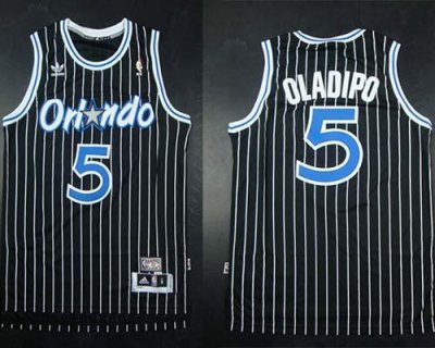 Jerseys Factory Cheap Magic #5 Victor Oladipo Black Throwback St