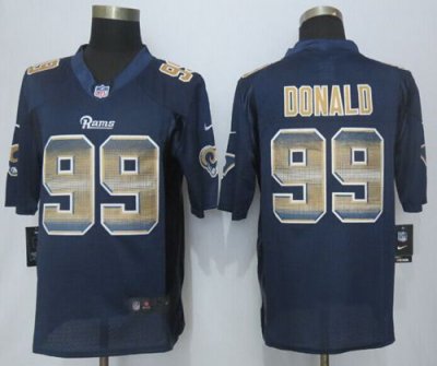 Jerseys Factory Cheap Nike Rams #99 Aaron Donald Navy Blue Team
