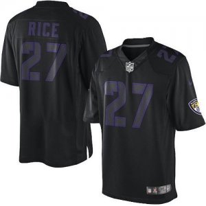 Jerseys Factory Cheap Nike Ravens #27 Ray Rice Black Men's Stitc