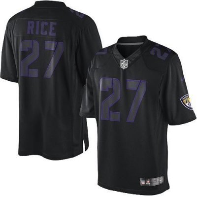Jerseys Factory Cheap Nike Ravens #27 Ray Rice Black Men's Stitc