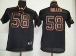 Jerseys Factory Cheap Broncos #58 Von Miller Lights Out Black Em