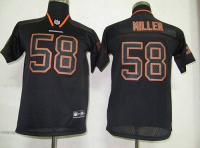 Jerseys Factory Cheap Broncos #58 Von Miller Lights Out Black Em