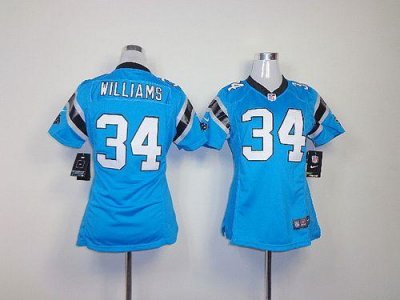 Jerseys Factory Cheap Nike Panthers #34 DeAngelo Williams Blue A