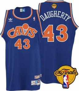Jerseys Factory Cheap Cavaliers #43 Brad Daugherty Blue CAVS Thr