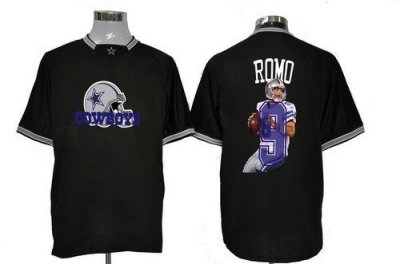 Jerseys Factory Cheap Nike Cowboys #9 Tony Romo Black Men's NFL