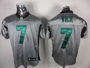 Jerseys Factory Cheap Eagles #7 Michael Vick Grey Shadow Stitche
