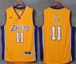 Jerseys Factory Cheap Lakers #11 Yi Jianlian Gold Stitched NBA J