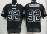 Jerseys Factory Cheap Raiders #92 Richard Seymur Lights Out Blac